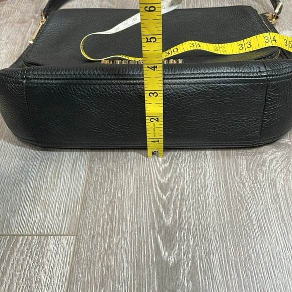 NWOT Michael Kors Bedford Convertible Flap Crossbody Shoulder Bag Black Leather - Picture 12 of 16